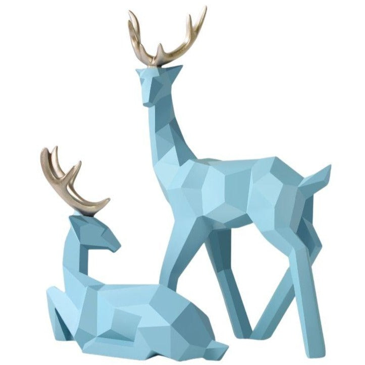 Estátua azul de origami