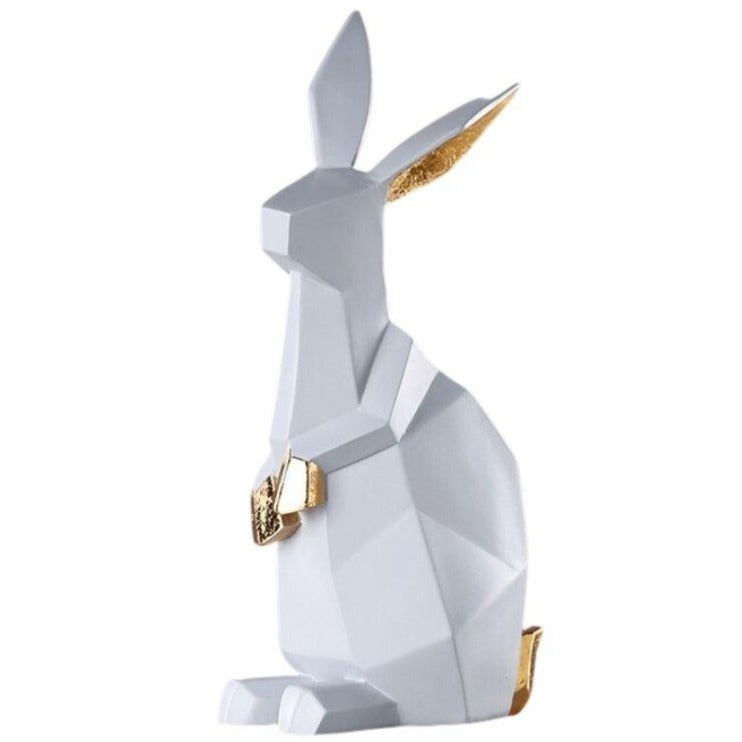 Estátua de coelho de origami