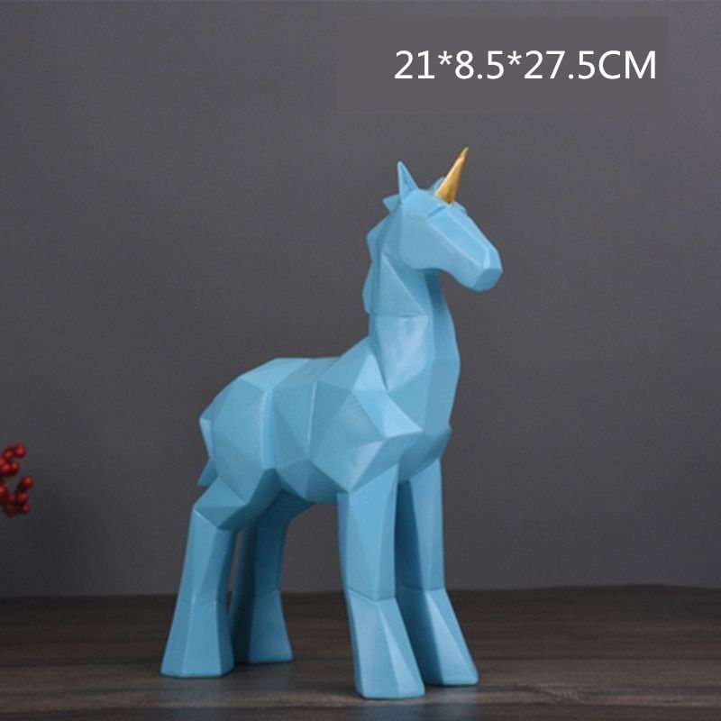 Estátua de Licorne Origami