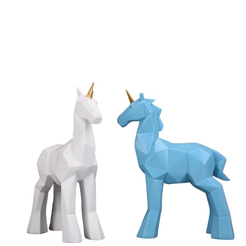 Estátua de Licorne Origami