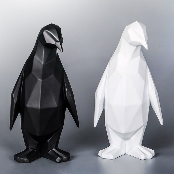 Estátua de origami pingouin