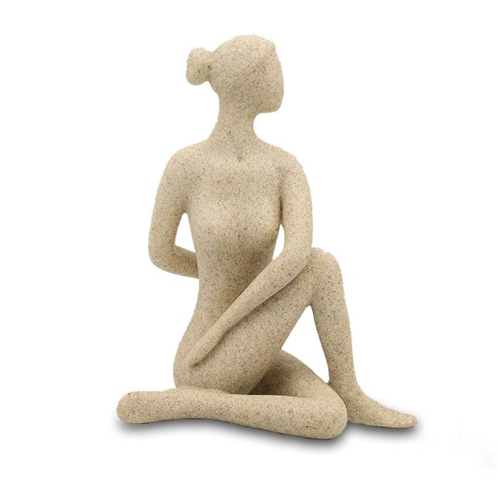 Estátua mulher de ioga família