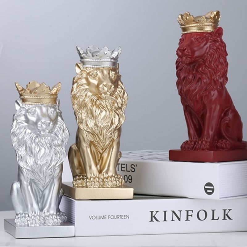 Estátua Rei Lion Gold