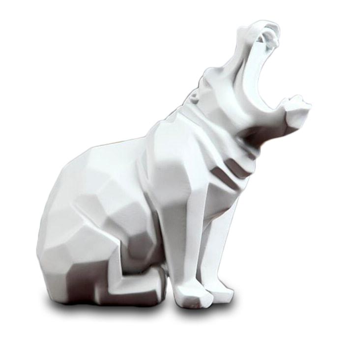 Rinoceronte de estátua de origami