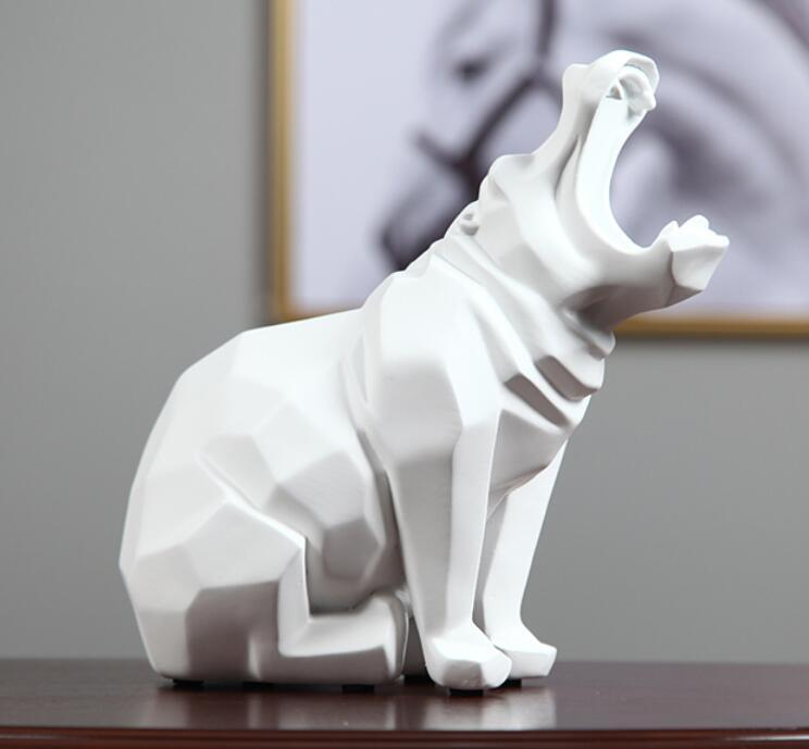 Rinoceronte de estátua de origami