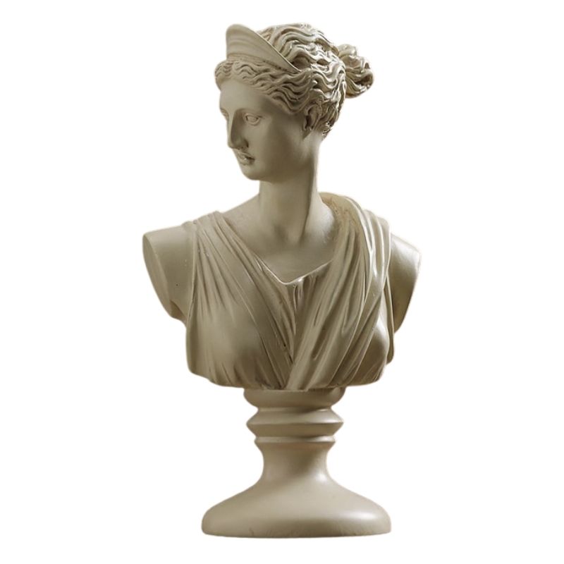 Busto feminino da estátua grega