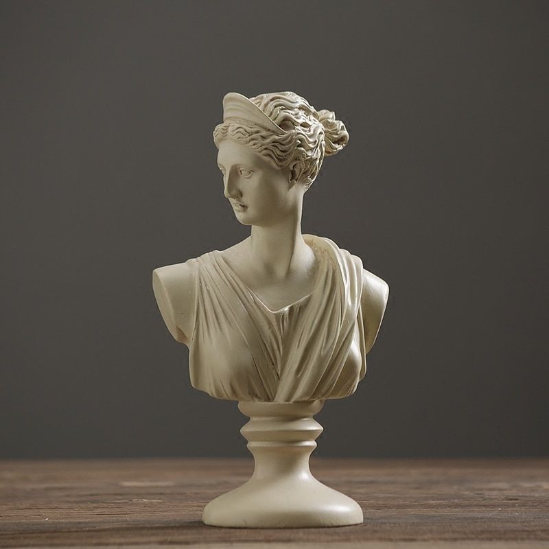 Busto feminino da estátua grega