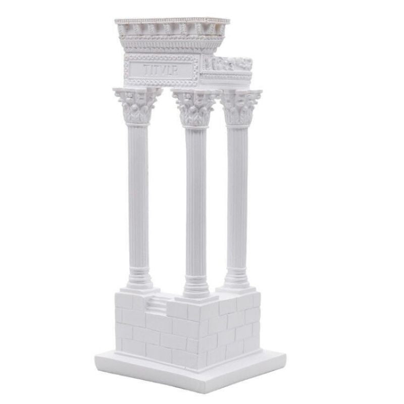 Coluna do templo da estátua grega
