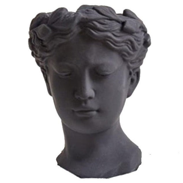 Decoração de estátua de cabeça grega