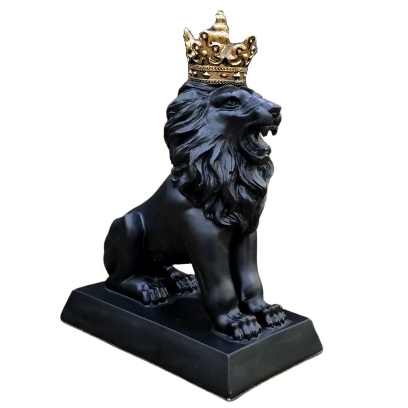 Decoração do leão do rei da estátua