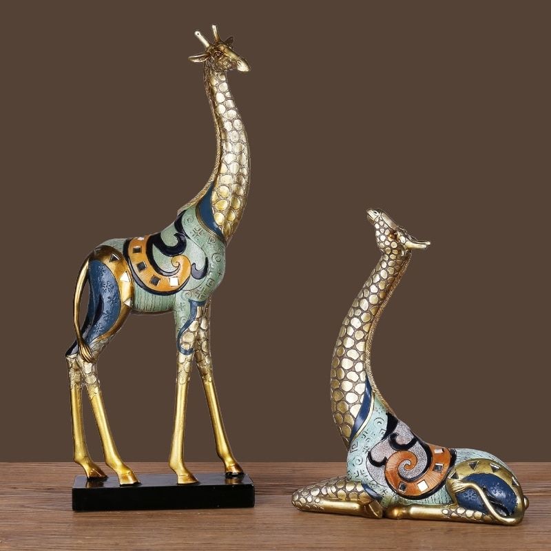 Estátua africana girafa