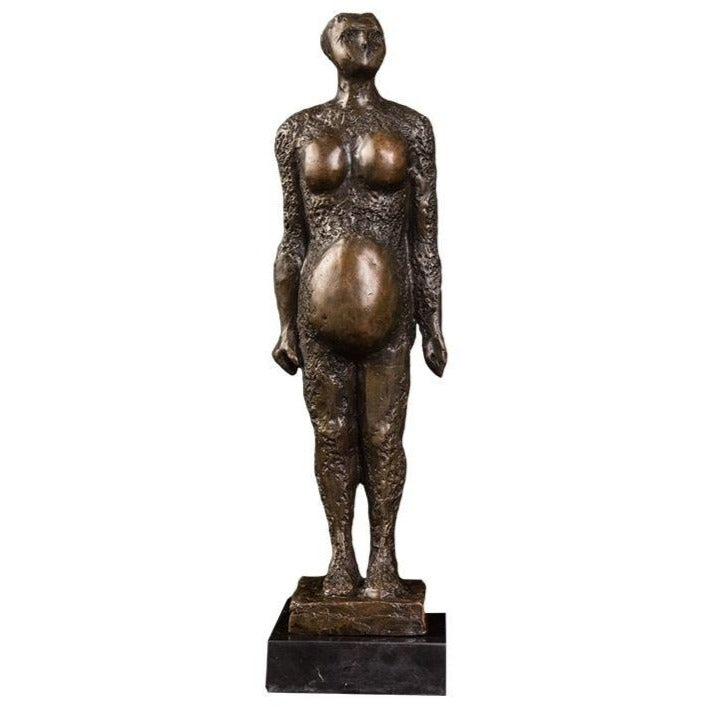 Estátua africana Mulheres grávidas modernas