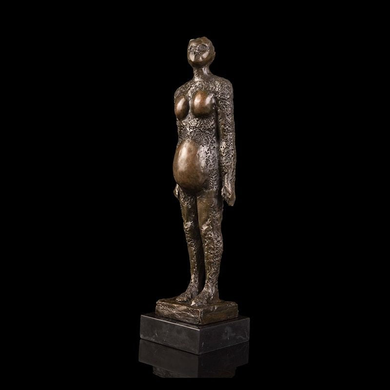 Estátua africana Mulheres grávidas modernas