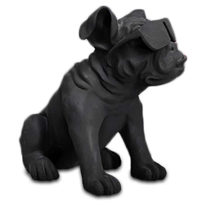 Estátua amarela de Bulldog