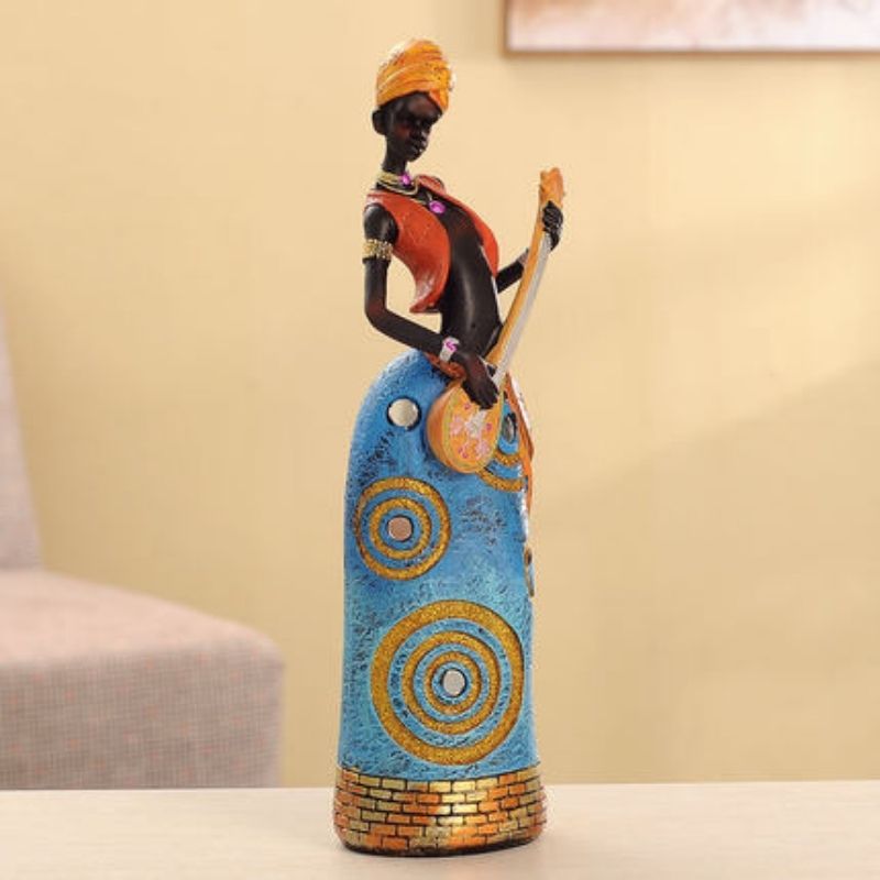 Estátua azul africana