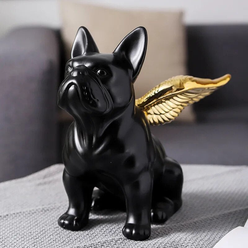 Estátua de Bulldog Winged