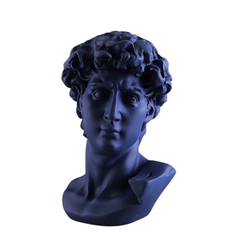 Estátua de cabeça de cor grega