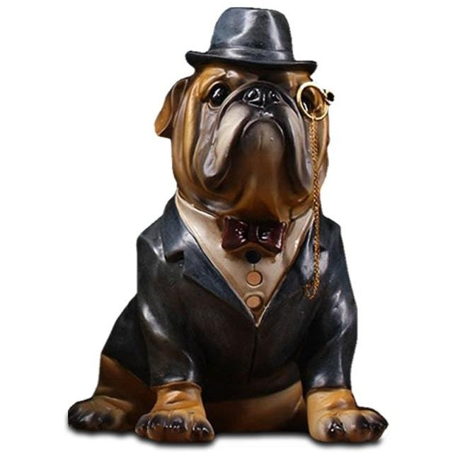 Estátua de cachorro Bulldog
