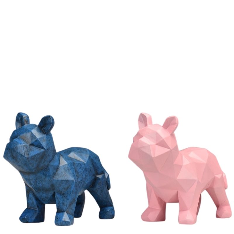 Estátua de cães de origami