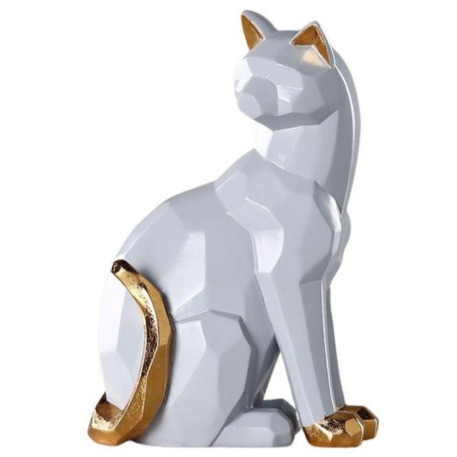 Estátua de gato de origami