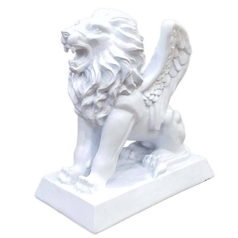 Estátua de leão com asas