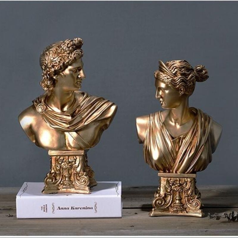 Estátua do Bust Grego Feminino