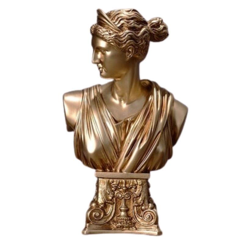 Estátua do Bust Grego Feminino