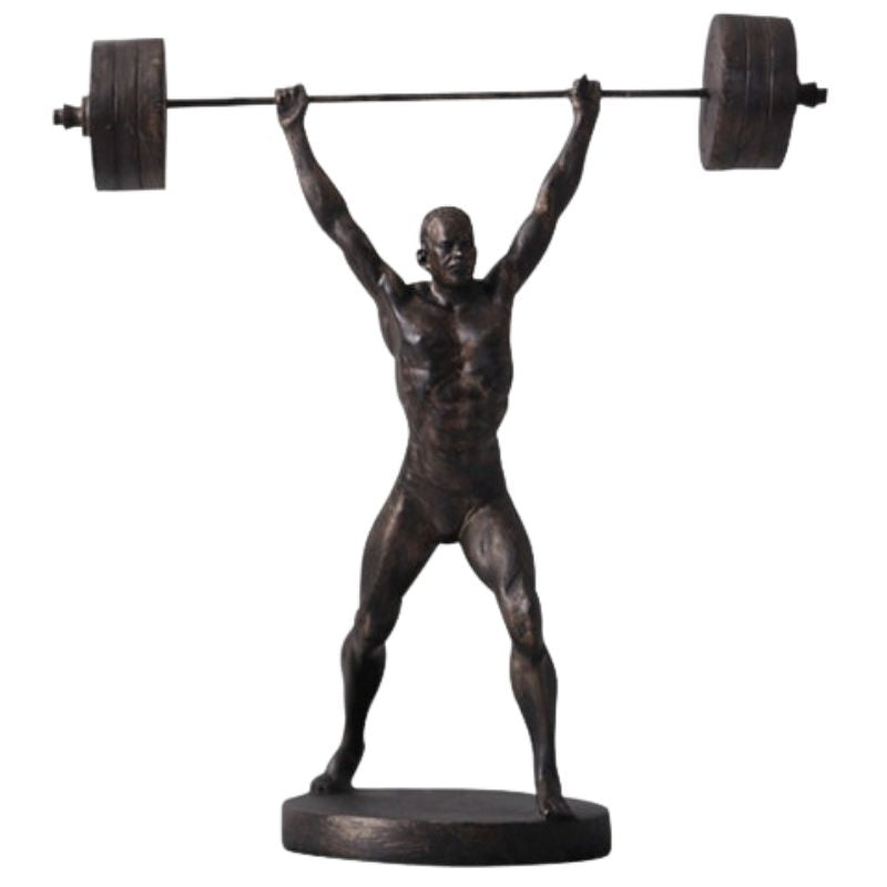 Estátua do homem halterofílico