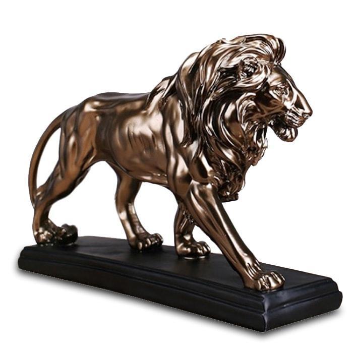Estátua do leão de bronze