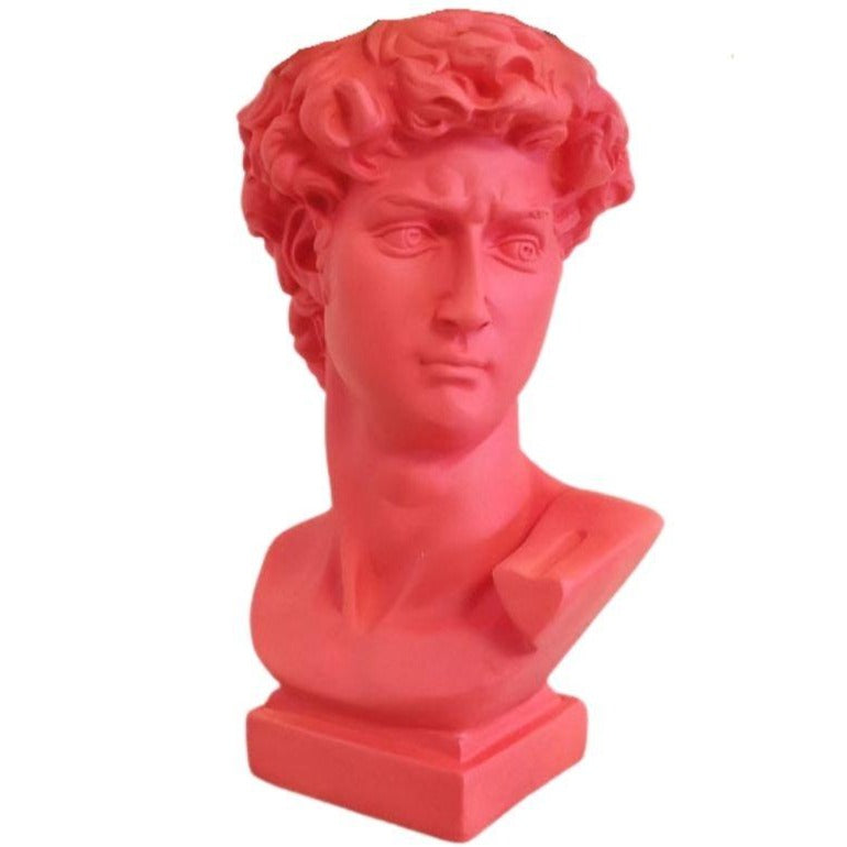 Estátua grega homens rosa