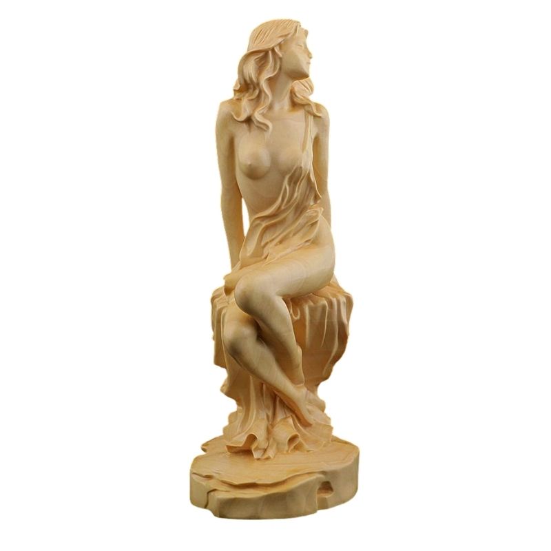 Estátua Grega Mulher Madeira