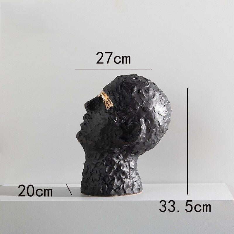 Estátua Man Black Head