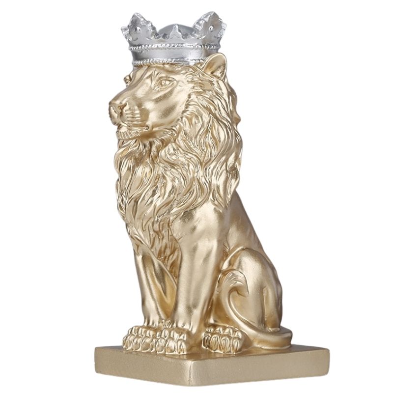 Estátua Rei Lion Gold